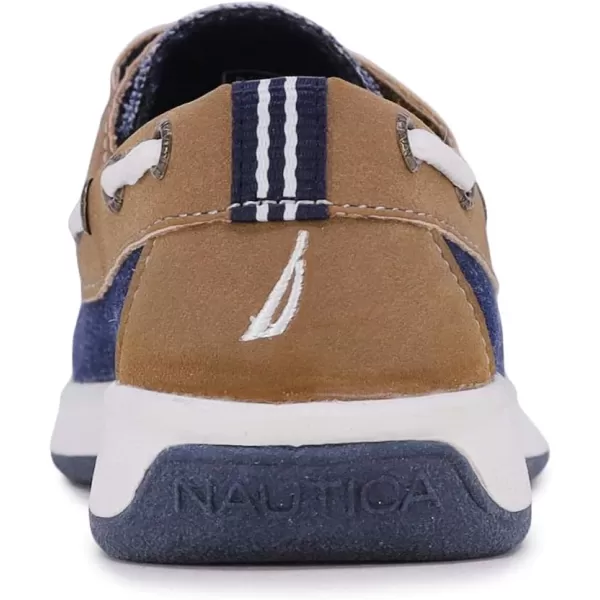 Nautica Kids Boys Loafers Casual One Strap Boat Shoes  ToddlerLittle KidTetondenim Tan