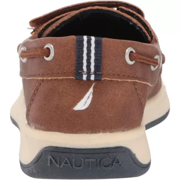 Nautica Kids Boys Loafers Casual One Strap Boat Shoes  ToddlerLittle KidTetontan Pebbled