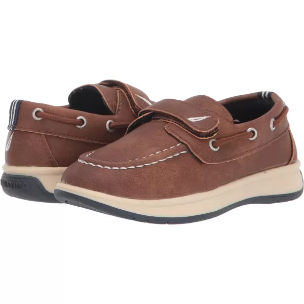 Nautica Kids Boys Loafers Casual One Strap Boat Shoes  ToddlerLittle KidTetontan Pebbled