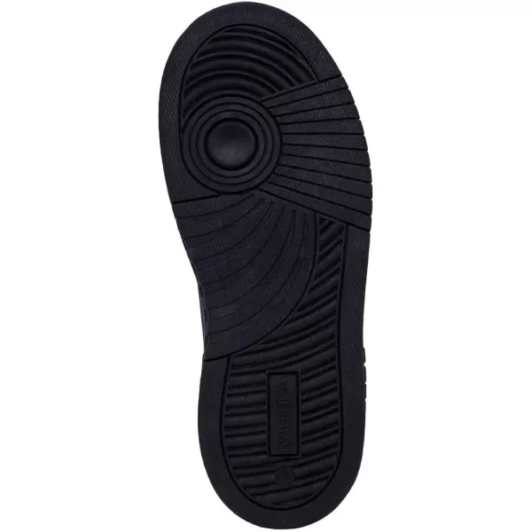 Nautica Kids Boys LowTop LaceUp Fashion Sneakers Stylish Dress Shoes for Youth  Ideal for Tennis and Walking Big KidLittle KidBlack Monochrome