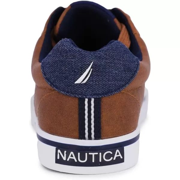 Nautica Kids Boys LowTop LaceUp Fashion Sneakers Stylish Dress Shoes for Youth  Ideal for Tennis and Walking Big KidLittle KidTan Adish