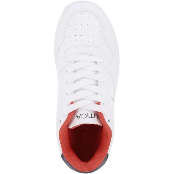 Nautica Kids Boys LowTop LaceUp Fashion Sneakers Stylish Dress Shoes for Youth  Ideal for Tennis and Walking Big KidLittle KidWhite Americana