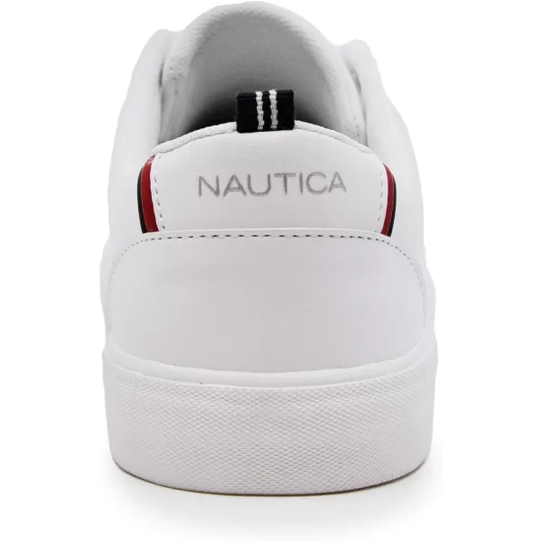 Nautica Kids Boys LowTop LaceUp Fashion Sneakers Stylish Dress Shoes for Youth  Ideal for Tennis and Walking Big KidLittle KidWhite Graves