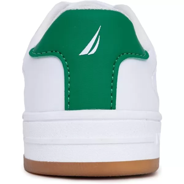 Nautica Kids Boys LowTop LaceUp Fashion Sneakers Stylish Dress Shoes for Youth  Ideal for Tennis and Walking Big KidLittle KidWhite Lucky Gum