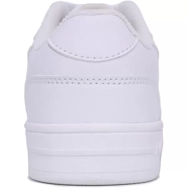 Nautica Kids Boys LowTop LaceUp Fashion Sneakers Stylish Dress Shoes for Youth  Ideal for Tennis and Walking Big KidLittle KidWhite Mono