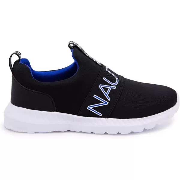 Nautica Kids Boys Youth Athletic Fashion Sneaker Running Shoe Slip On Little KidBig KidBlack Cobalt White