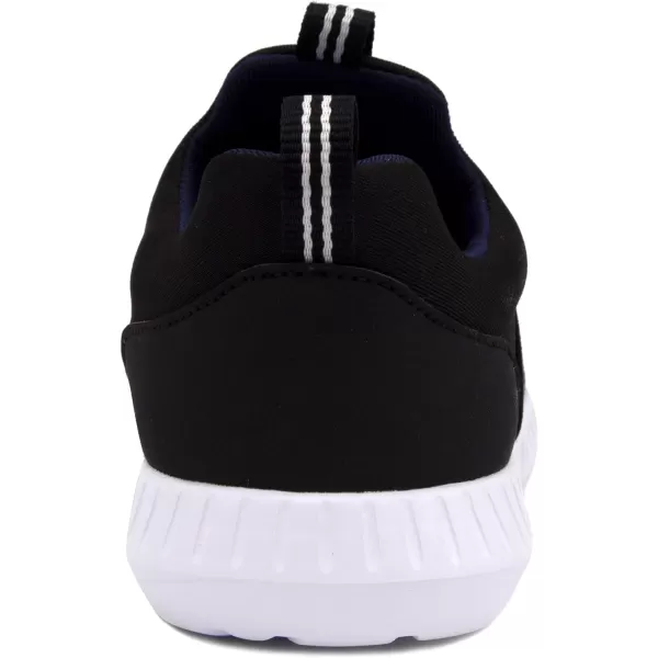 Nautica Kids Boys Youth Athletic Fashion Sneaker Running Shoe Slip On Little KidBig KidBlack Knit