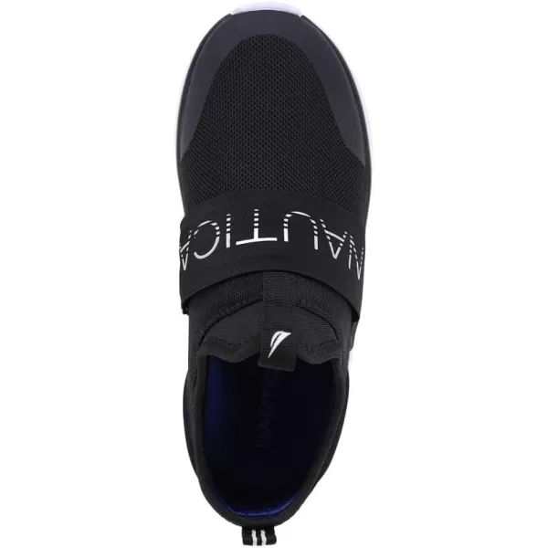 Nautica Kids Boys Youth Athletic Fashion Sneaker Running Shoe Slip On Little KidBig KidBlack Metallicpasig