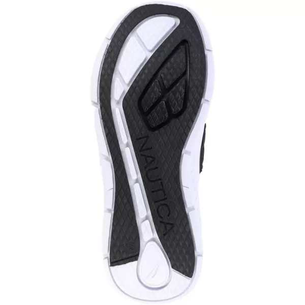 Nautica Kids Boys Youth Athletic Fashion Sneaker Running Shoe Slip On Little KidBig KidBlack Metallicpasig