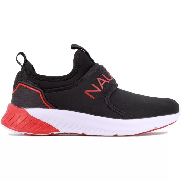 Nautica Kids Boys Youth Athletic Fashion Sneaker Running Shoe Slip On Little KidBig KidBlack Redcoaster