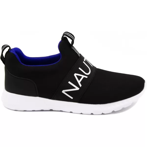 Nautica Kids Boys Youth Athletic Fashion Sneaker Running Shoe Slip On Little KidBig KidBlackBlue