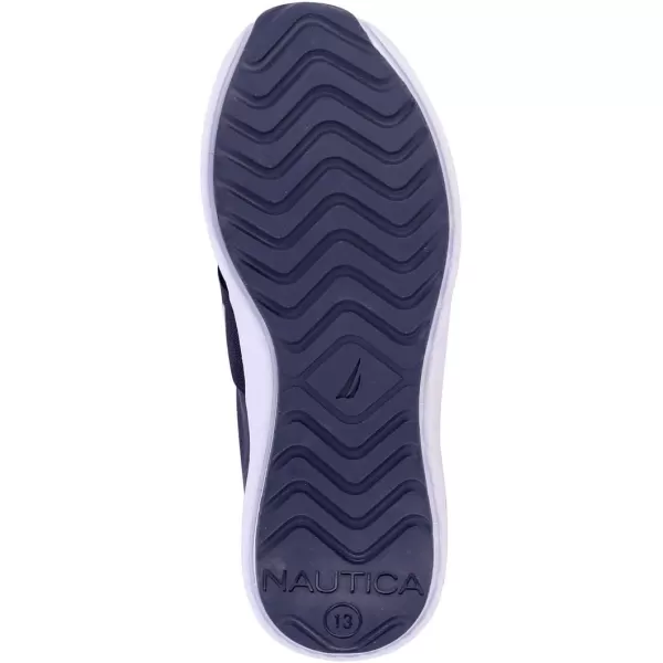 Nautica Kids Boys Youth Athletic Fashion Sneaker Running Shoe Slip On Little KidBig KidCanvey Outlinenavy White