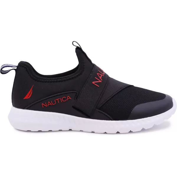 Nautica Kids Boys Youth Athletic Fashion Sneaker Running Shoe Slip On Little KidBig KidFindlayblack Solid