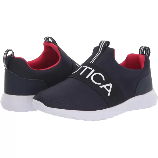 Nautica Kids Boys Youth Athletic Fashion Sneaker Running Shoe Slip On Little KidBig KidNavy