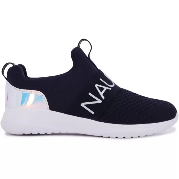 Nautica Kids Boys Youth Athletic Fashion Sneaker Running Shoe Slip On Little KidBig KidNavy Iridescent