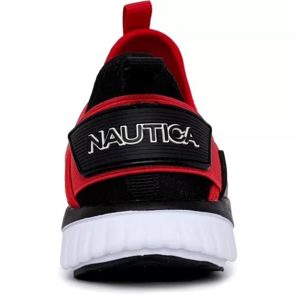 Nautica Kids Boys Youth Athletic Fashion Sneaker Running Shoe Slip On Little KidBig KidRedbolton