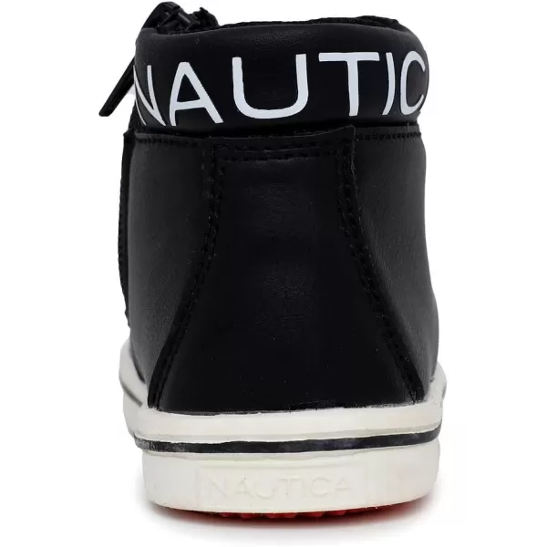 Nautica Kids Chukka Boots with LaceUp and Zipper Ankle Bootie Design  BoysGirls  Dress Shoes  Size for Toddler amp Little KidsBlack Whitebowenswarf