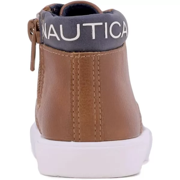 Nautica Kids Chukka Boots with LaceUp and Zipper Ankle Bootie Design  BoysGirls  Dress Shoes  Size for Toddler amp Little KidsTan Navybreakwharf