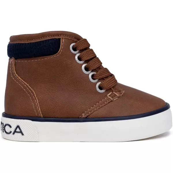 Nautica Kids Chukka Boots with LaceUp and Zipper Ankle Bootie Design  BoysGirls  Dress Shoes  Size for Toddler amp Little KidsTan Tumbled