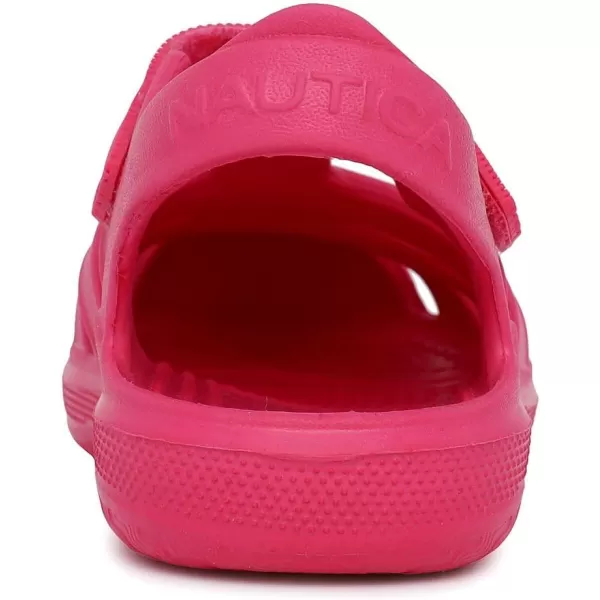 Nautica Kids ClosedToe Outdoor Sport Casual Sandals  Lightweight Comfortable Eva Toddler Play Water Shoe SplashestBoy  Girl Little KidToddlerBright Pink