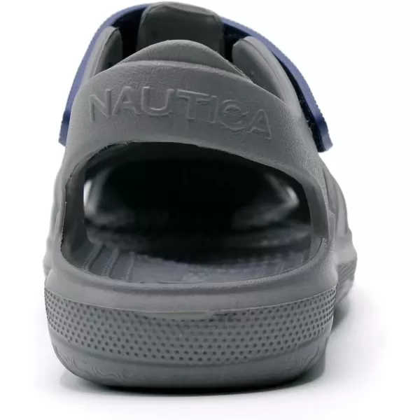 Nautica Kids ClosedToe Outdoor Sport Casual Sandals  Lightweight Comfortable Eva Toddler Play Water Shoe SplashestBoy  Girl Little KidToddlerGrey Navy