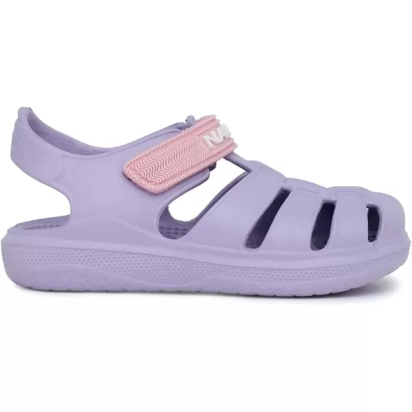 Nautica Kids ClosedToe Outdoor Sport Casual Sandals  Lightweight Comfortable Eva Toddler Play Water Shoe SplashestBoy  Girl Little KidToddlerLilac Pink