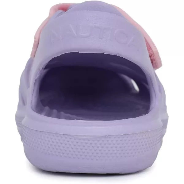 Nautica Kids ClosedToe Outdoor Sport Casual Sandals  Lightweight Comfortable Eva Toddler Play Water Shoe SplashestBoy  Girl Little KidToddlerLilac Pink