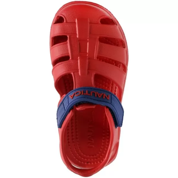 Nautica Kids ClosedToe Outdoor Sport Casual Sandals  Lightweight Comfortable Eva Toddler Play Water Shoe SplashestBoy  Girl Little KidToddlerRed Navy