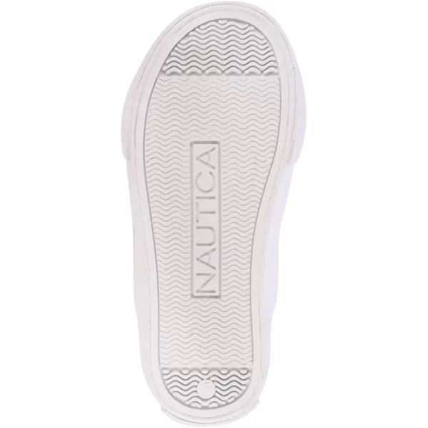 Nautica Kids Double Strap Sneakers  Casual Athletic Shoes for Boys and Girls  Durable and Comfortable Fit for Toddlers and Little KidsRed Canvas