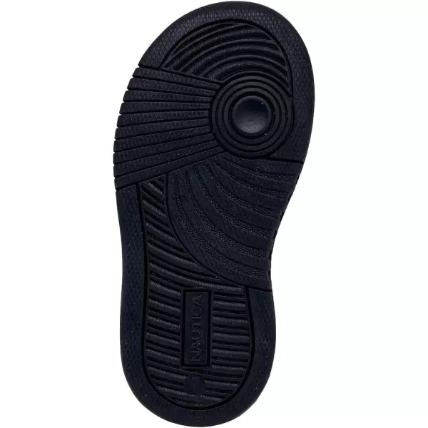 Nautica Kids Double Strap Sneakers  Casual Athletic Shoes for Boys and Girls  Durable and Comfortable Fit for Toddlers and Little KidsWhite Navycaraoni