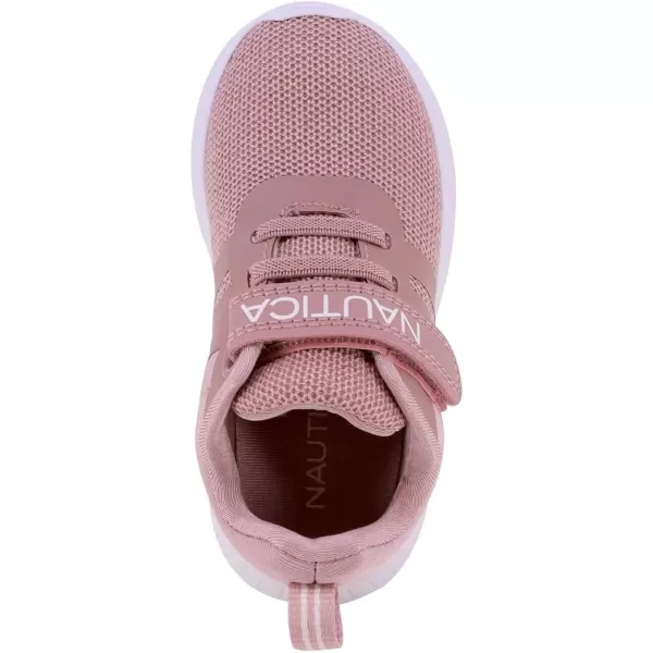 Nautica Kids Fashion Sneaker Athletic School Running Shoe with One Strap Boys  GirlsToddlerLittle KidMauve Knit Iridescent