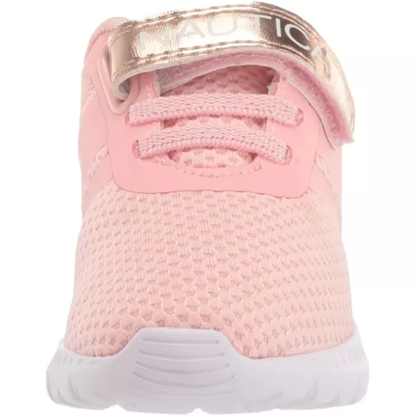 Nautica Kids Fashion Sneaker Athletic School Running Shoe with One Strap Boys  GirlsToddlerLittle KidRose Gold