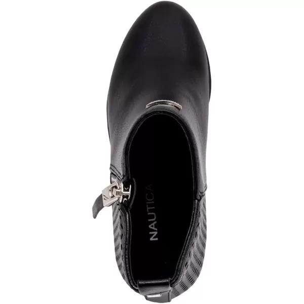Nautica Kids Girls Ankle Bootie With Side Buckle and Zipper Dress Boot Youth Toddler LittleBig KidsInara Black