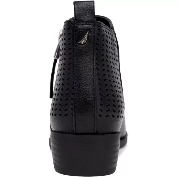 Nautica Kids Girls Ankle Bootie With Side Buckle and Zipper Dress Boot Youth Toddler LittleBig KidsInara Black