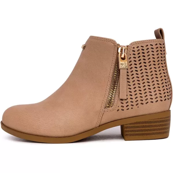 Nautica Kids Girls Ankle Bootie With Side Buckle and Zipper Dress Boot Youth Toddler LittleBig KidsInara Blush