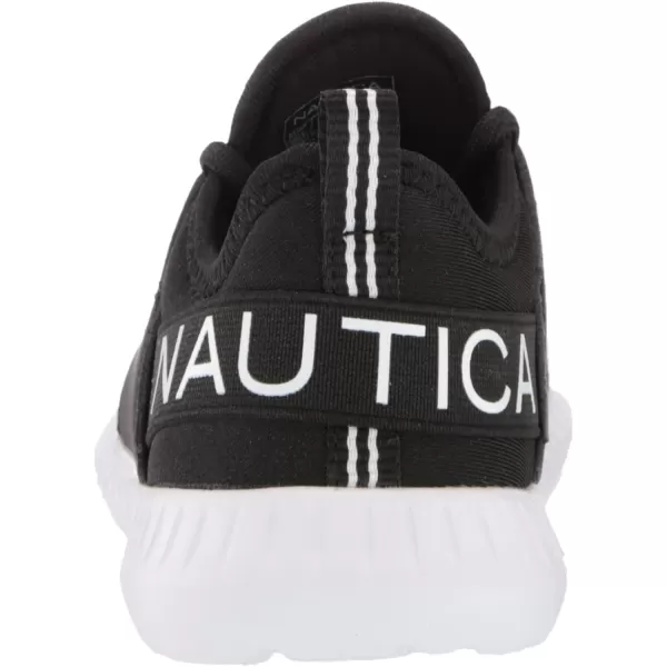 Nautica Kids Girls Metallic Fashion Sneaker LaceUp Athletic Running Shoe I kappil I Big Kid  Little Kid  ToddlerBlack Kappil