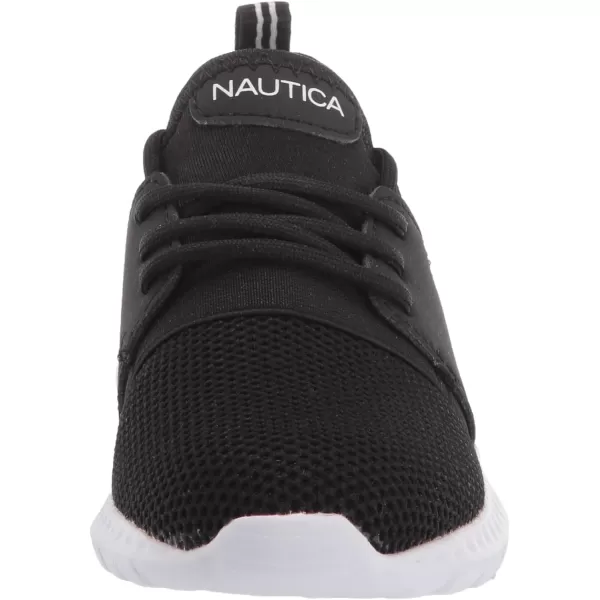 Nautica Kids Girls Metallic Fashion Sneaker LaceUp Athletic Running Shoe I kappil I Big Kid  Little Kid  ToddlerBlack Kappil