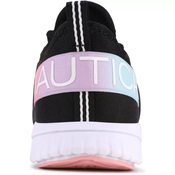 Nautica Kids Girls Metallic Fashion Sneaker LaceUp Athletic Running Shoe I kappil I Big Kid  Little Kid  ToddlerBlack Tie Dye Kappil Saga