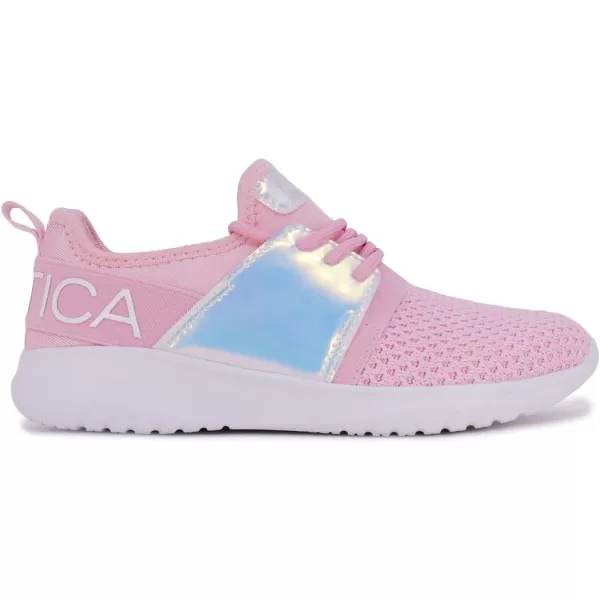 Nautica Kids Girls Metallic Fashion Sneaker LaceUp Athletic Running Shoe I kappil I Big Kid  Little Kid  ToddlerIridescent Pink