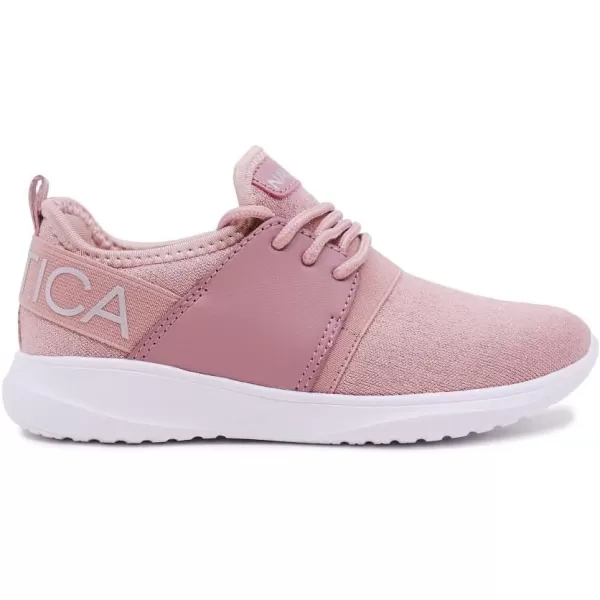 Nautica Kids Girls Metallic Fashion Sneaker LaceUp Athletic Running Shoe I kappil I Big Kid  Little Kid  ToddlerMauve Sparkle