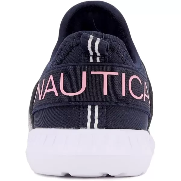 Nautica Kids Girls Metallic Fashion Sneaker LaceUp Athletic Running Shoe I kappil I Big Kid  Little Kid  ToddlerNavy Disco