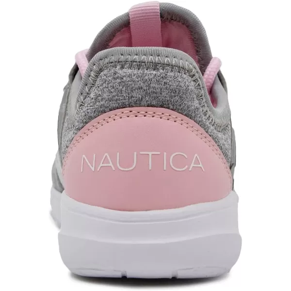 Nautica Kids Girls Metallic Fashion Sneaker LaceUp Athletic Running Shoe I kappil I Big Kid  Little Kid  ToddlerPrimagegrey Heather