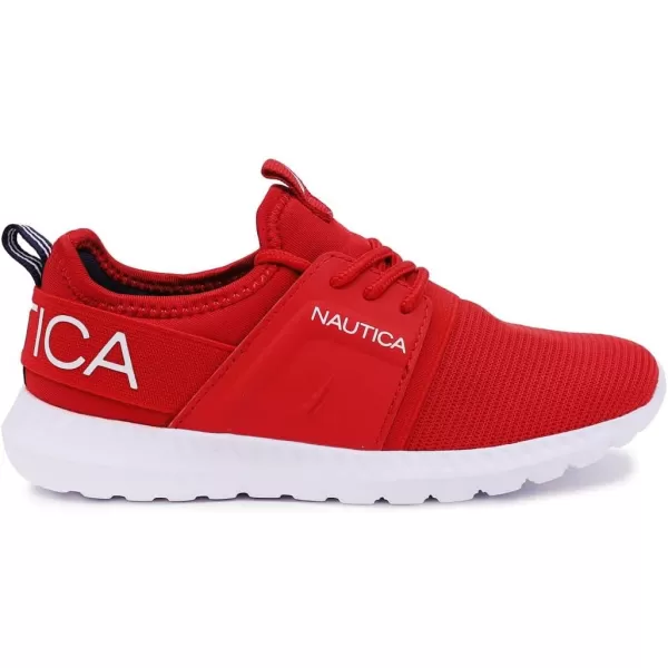 Nautica Kids Girls Metallic Fashion Sneaker LaceUp Athletic Running Shoe I kappil I Big Kid  Little Kid  ToddlerRed Tonal