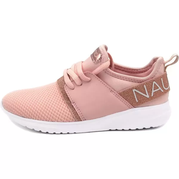 Nautica Kids Girls Metallic Fashion Sneaker LaceUp Athletic Running Shoe I kappil I Big Kid  Little Kid  ToddlerRose Gold