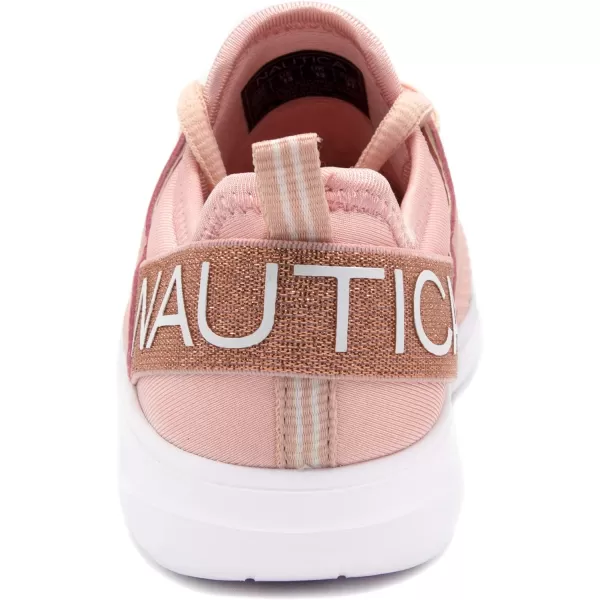 Nautica Kids Girls Metallic Fashion Sneaker LaceUp Athletic Running Shoe I kappil I Big Kid  Little Kid  ToddlerRose Gold