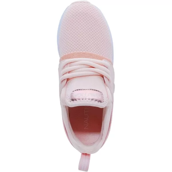 Nautica Kids Girls Metallic Fashion Sneaker LaceUp Athletic Running Shoe I kappil I Big Kid  Little Kid  ToddlerRose Gold Kappil Saga