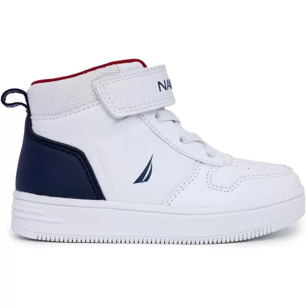 Nautica Kids High Top Sneaker Fashion Boot High Top Basketball Shoe BoysGirls ToddlerLittle KidsAmericanaoakford