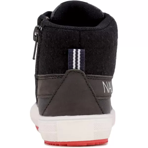 Nautica Kids High Top Sneaker Fashion Boot High Top Basketball Shoe BoysGirls ToddlerLittle KidsBlacktitan