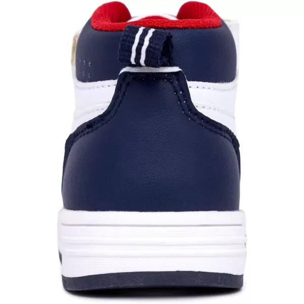 Nautica Kids High Top Sneaker Fashion Boot High Top Basketball Shoe BoysGirls ToddlerLittle KidsWhite Monooakford