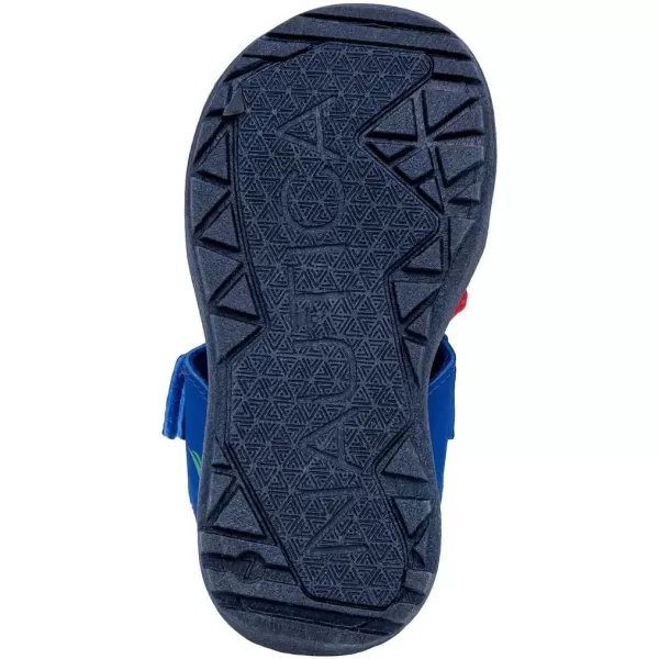 Nautica Kids Kettle Gulf Protective Water ShoeClosedToe Sport Sandal Navy Heather Print ToddlerLittle KidChippybright Cobalt